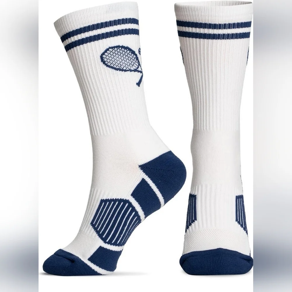ChalkTalkSPORTS Tennis Crew Socks - Crossed Racquets
